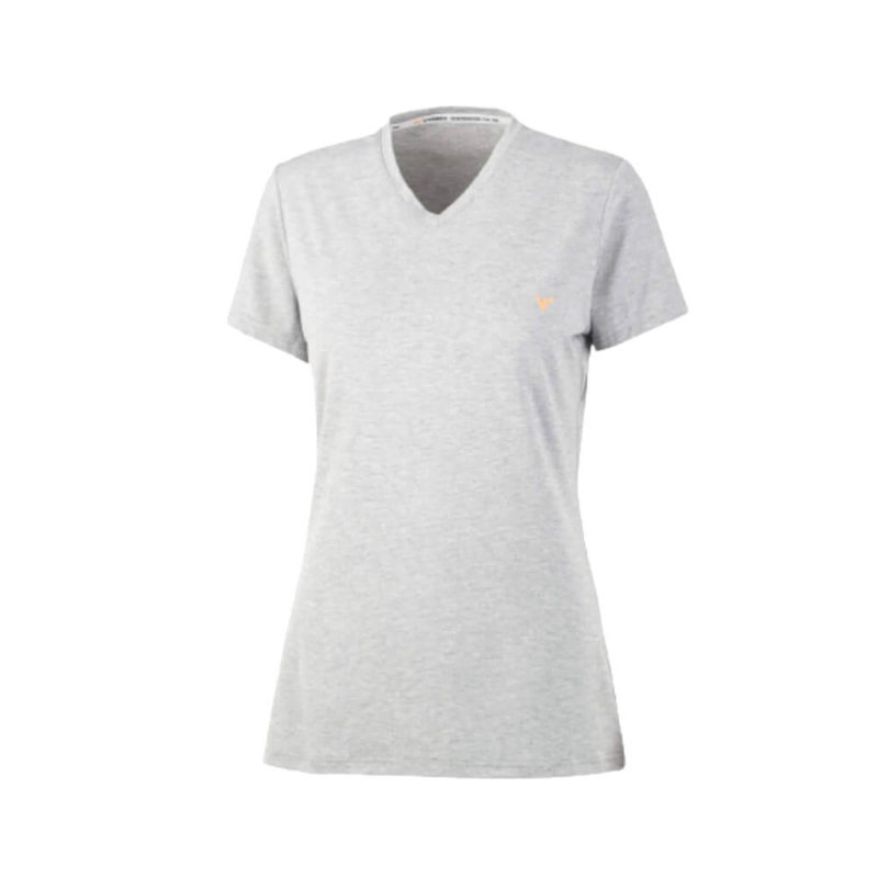 Genki Vital Schlaf-und Regenerationsbekleidung Damenshirt Pi Grau-Melange
