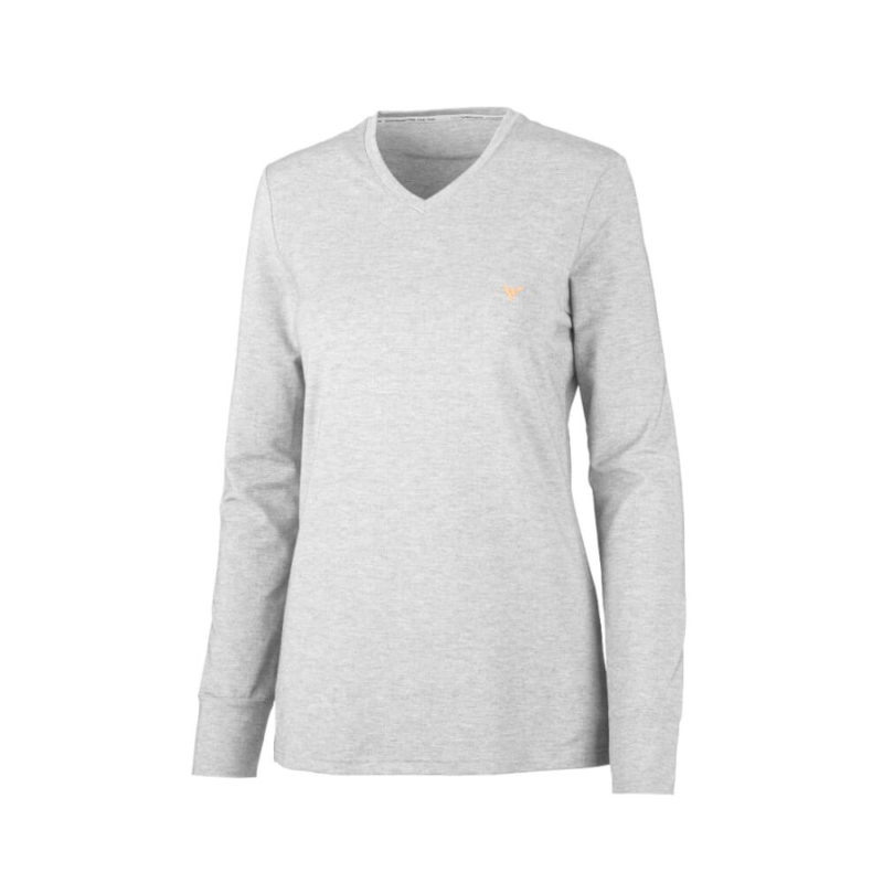 Genki Vital Schlaf-und Regenerationsbekleidung Damenshirt Rho Grau-Melange