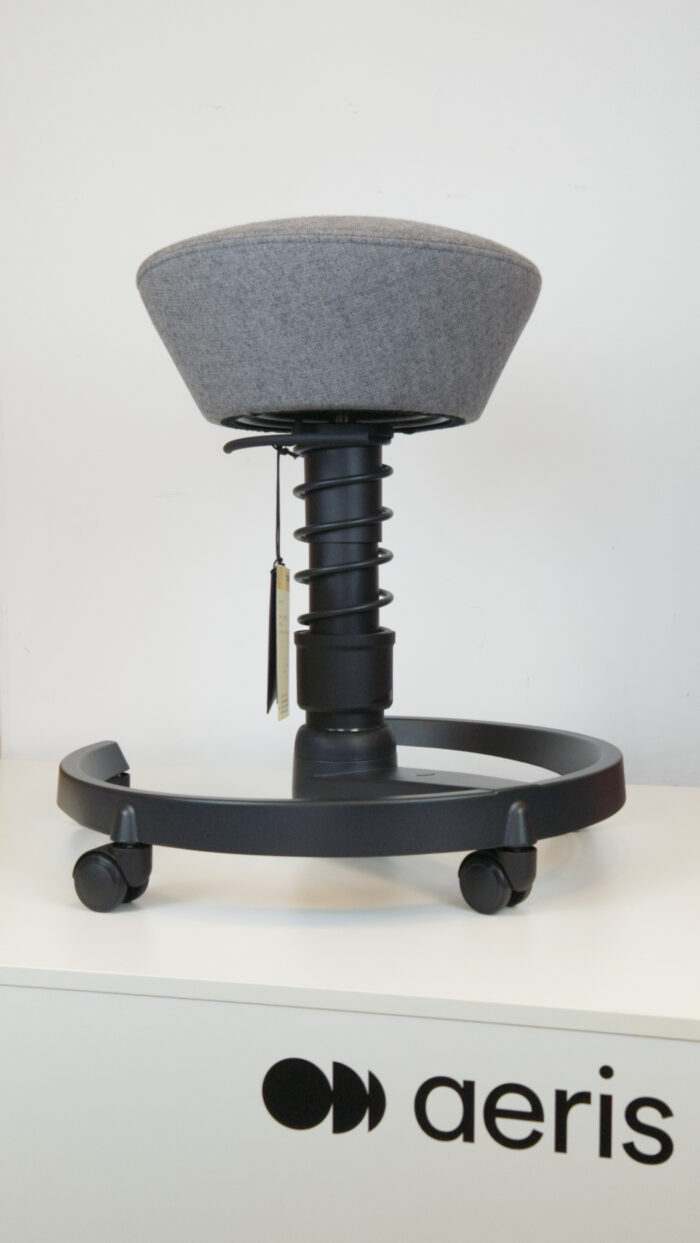 Aeris Swopper mit rollen, grau schwarz