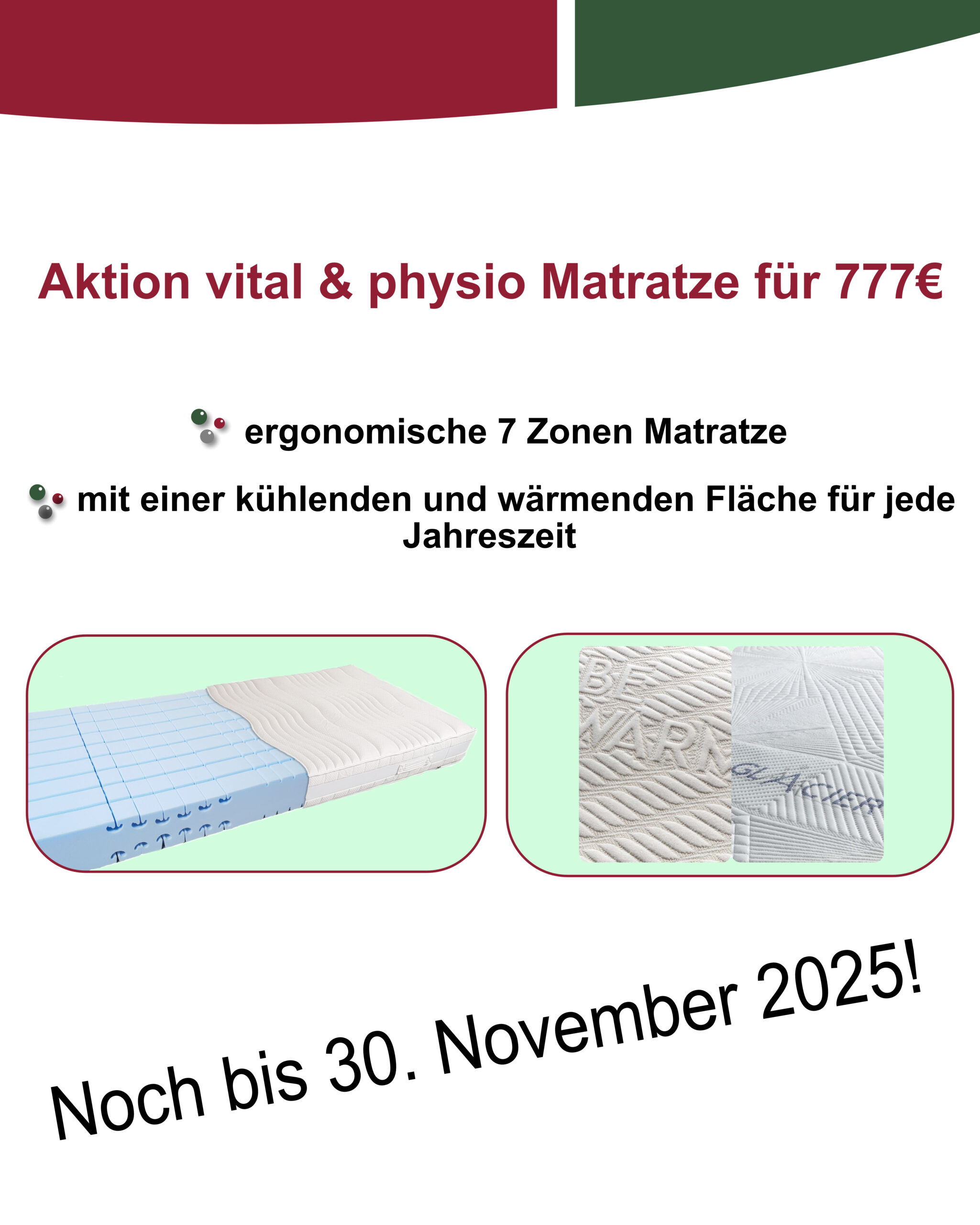 vital physio Matratze Sonderaktion