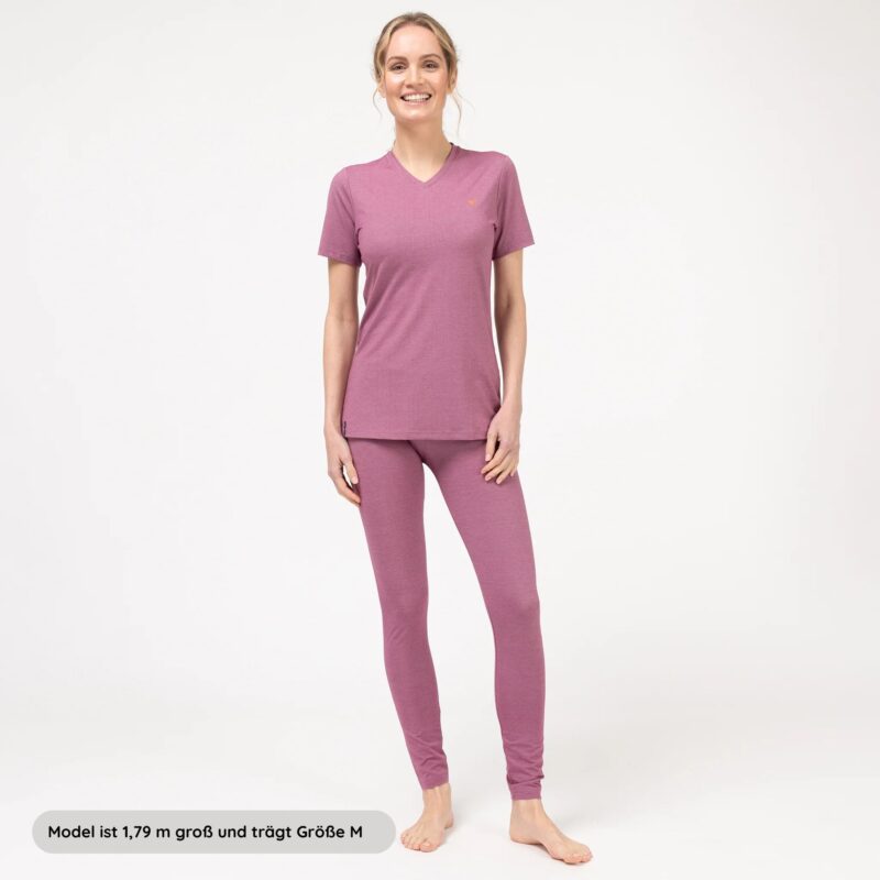 Genki Vital V-TEX PI DAMEN KURZARMSHIRT BEERE