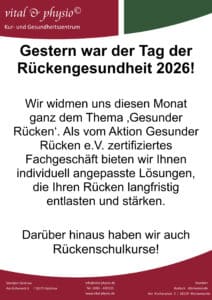 Tag der rückengesundheit 2026 Tag der rückengesundheit 2026